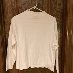 Westbound Petite Size Long Sleeve Mock Neck Top